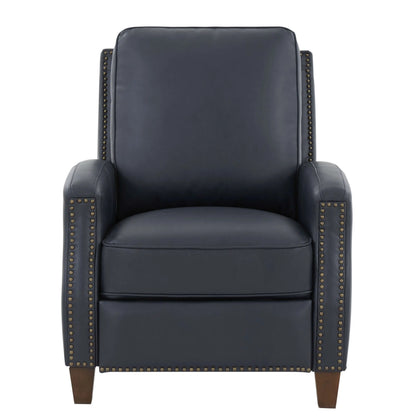 James Push Back Recliner - Midnight Blue