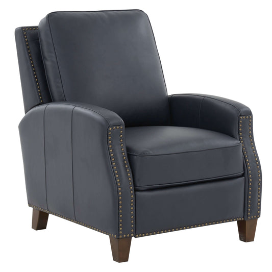 James Push Back Recliner - Midnight Blue