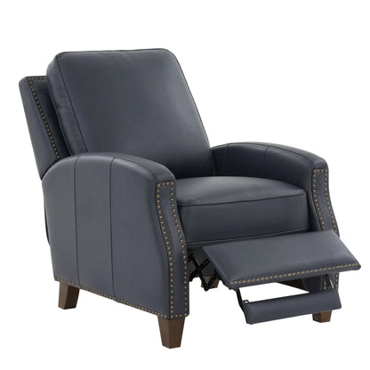 James Push Back Recliner - Midnight Blue