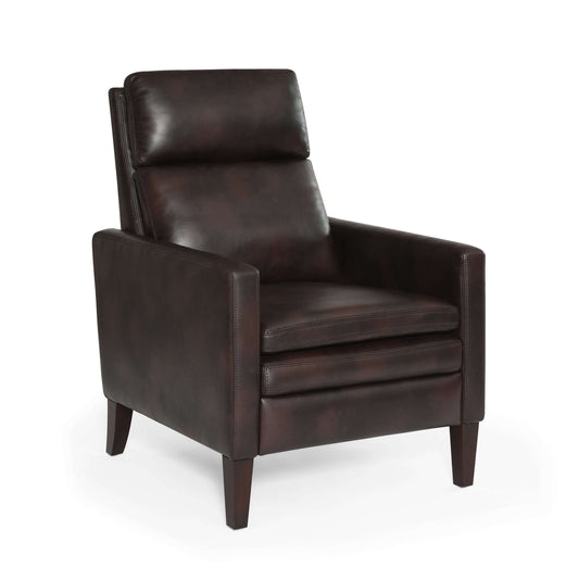 Vicente Push Back Recliner - Burnished Brown