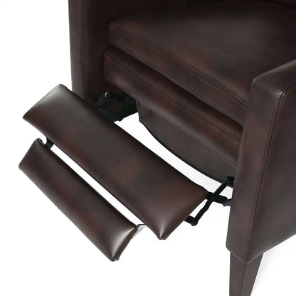 Vicente Push Back Recliner - Burnished Brown