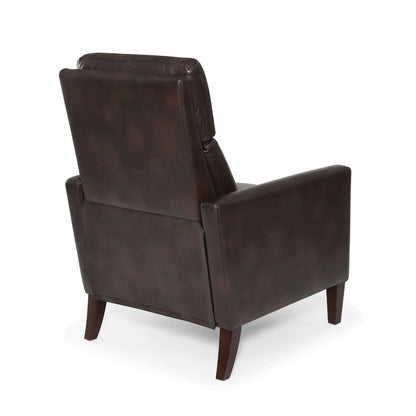 Vicente Push Back Recliner - Burnished Brown