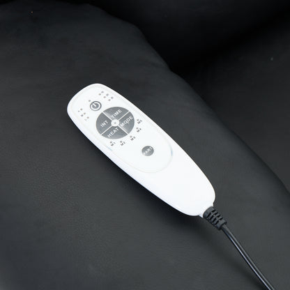 White electronic device with buttons on a dark surface