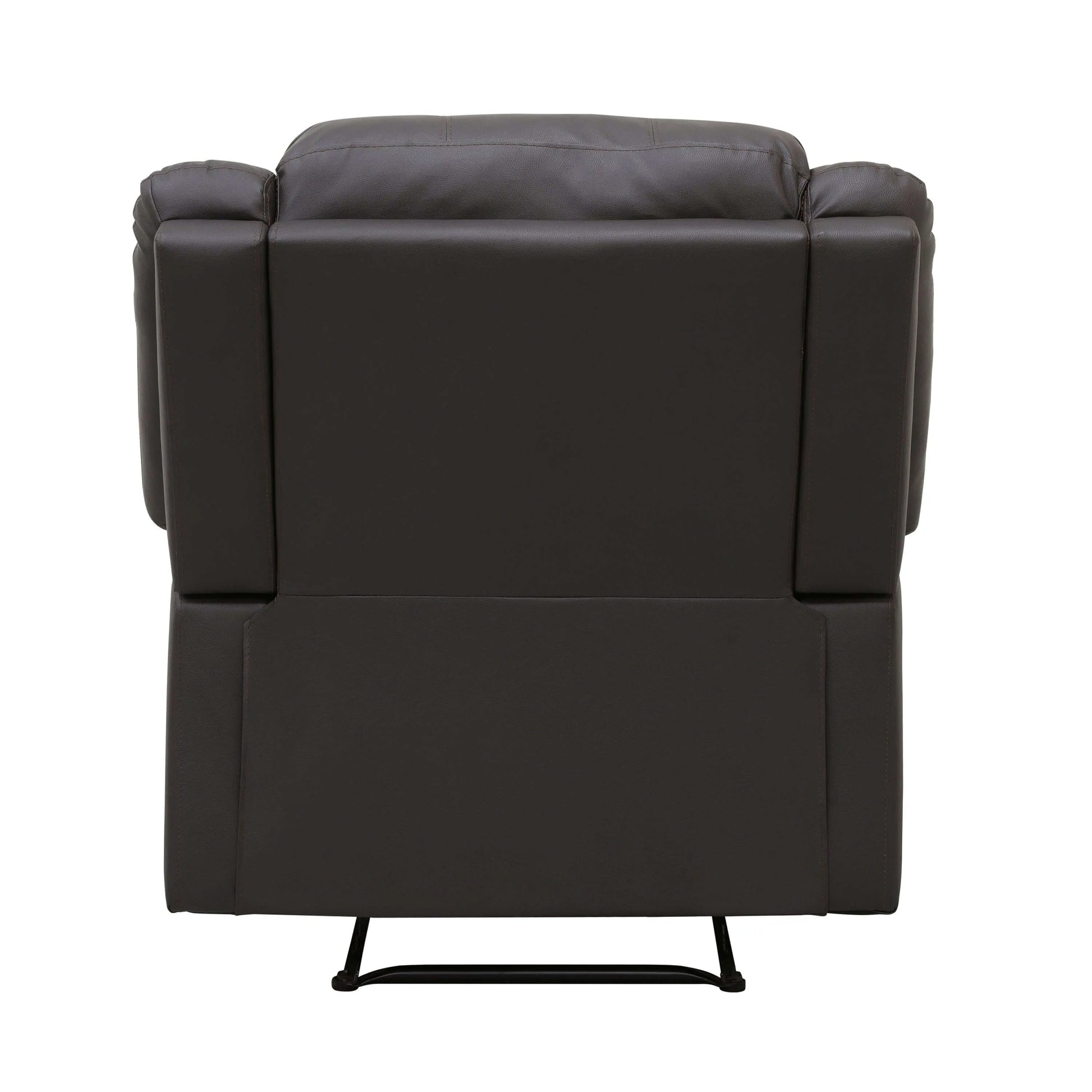 Modern Reclining Pillowtop Arms Recliner - Back view