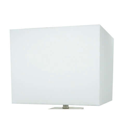 Modern Mosaic White Table Lamp with Chrome Base & Soft Light