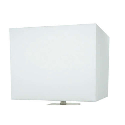 Modern Mosaic White Table Lamp with Chrome Base & Soft Light