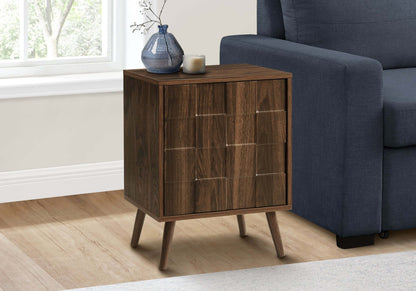 Dark Walnut Mid-Century Accent Table