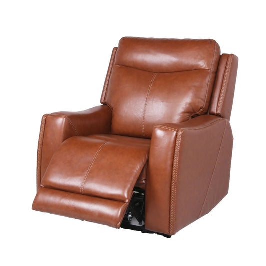 Contemporary Power Leather Recliner