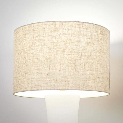 Beige lampshade on a plain background