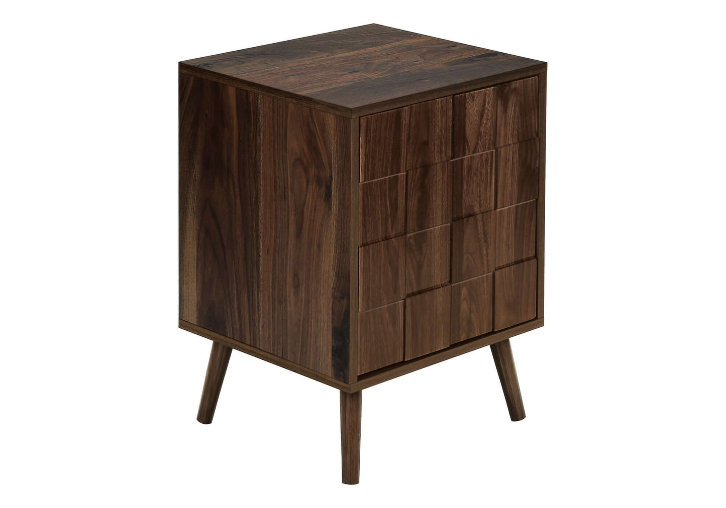 Dark Walnut Mid-Century Accent Table