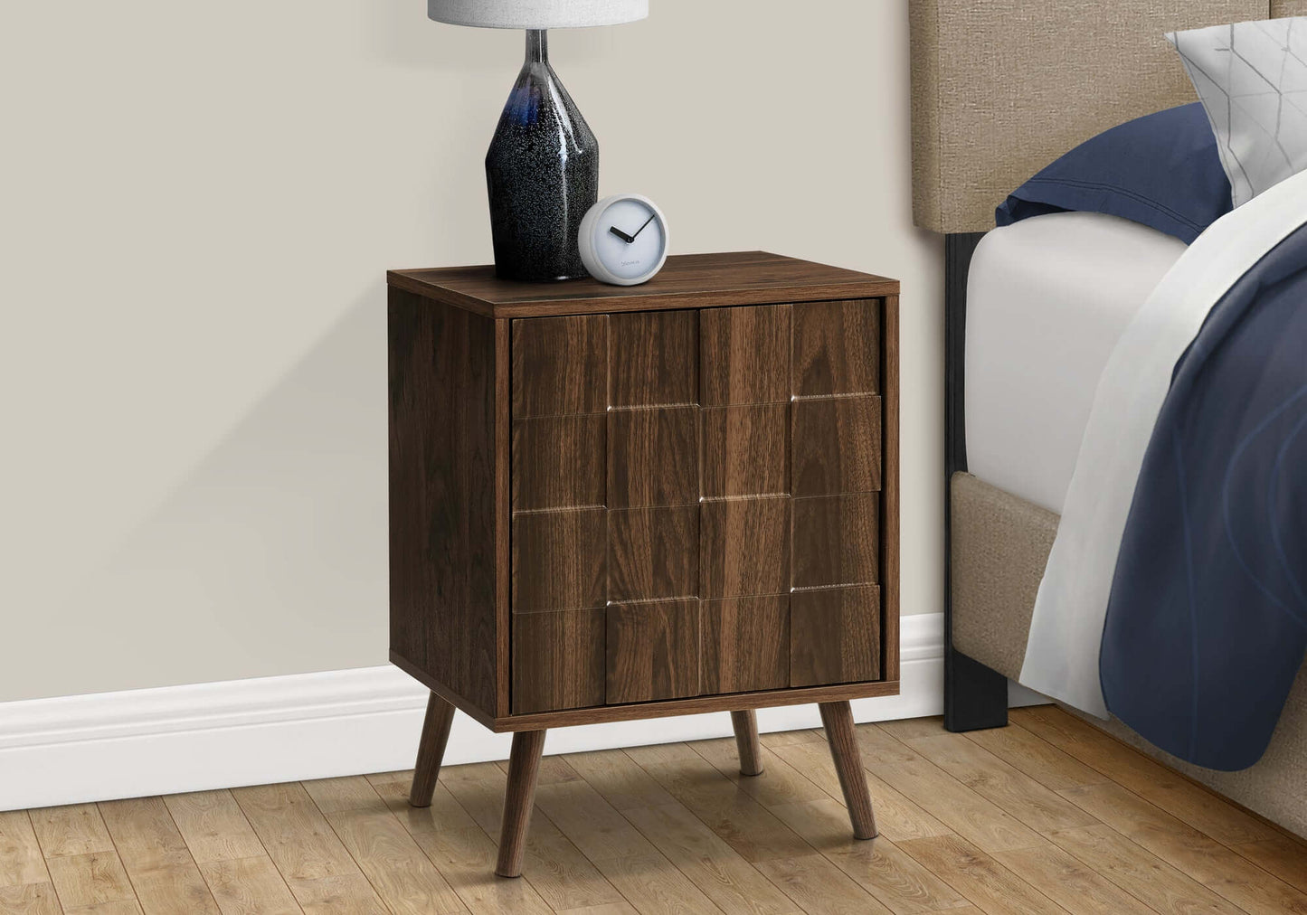 Dark Walnut Mid-Century Accent Table