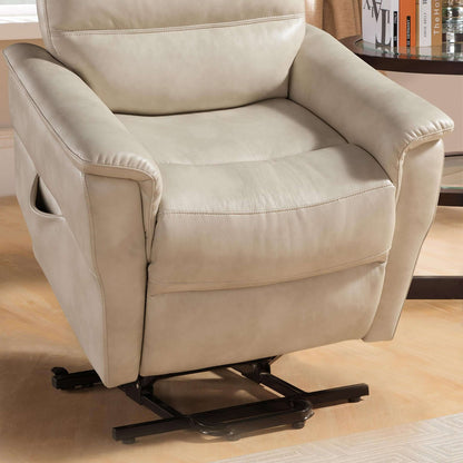 Contemporary Power Reclining Lift Chair - Cream