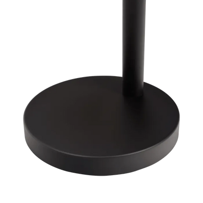 Black stand on a white background